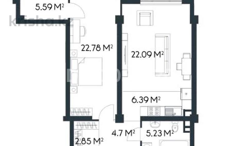 2-комнатная квартира, 68 м², 4/4 этаж, Сейдимбек 102/2 за 42.9 млн 〒 в Алматы — фото 34