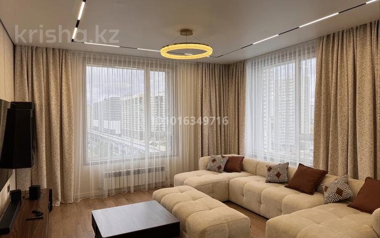 4-комнатная квартира · 140 м² · 12/22 этаж, Тауелсиздик 56/2 — Калдаякова за 1.5 млн ₸ в Астане, Сарайшык р-н — фото 2