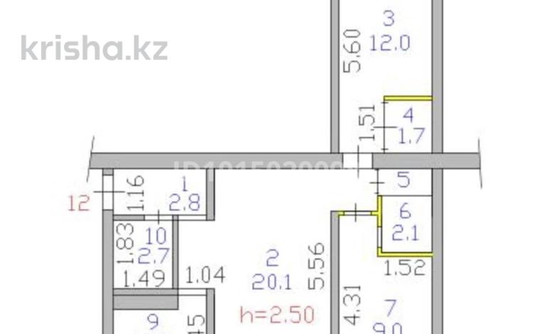3-бөлмелі пәтер · 58 м² · 3/5 қабат, Ломоносова 24, бағасы: 21 млн ₸ в Семее — фото 2