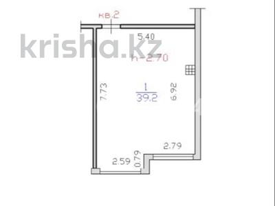 1-комнатная квартира · 39.2 м² · 7/9 этаж, мкр Шугыла, Алатау 12а/1 за 24 млн 〒 в Алматы, Наурызбайский р-н