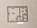 1-комнатная квартира · 21.4 м² · 1/5 этаж, Республика — Пересечения ул. А. Молдагуловой и пр. Республики. за ~ 11.3 млн ₸ в Астане, Сарыарка р-н — фото 8
