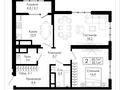 2-комнатная квартира · 65.7 м² · 8/12 этаж, мкр Нурсат, Аргынбекова бн за 40 млн ₸ в Шымкенте, Каратауский р-н — фото 3