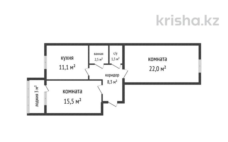 2-бөлмелі пәтер · 64.4 м² · 5/5 қабат, Промышленная 50 — Назарбаева, бағасы: 22.5 млн ₸ в Костанае — фото 44
