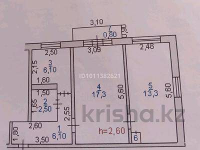 2-комнатная квартира · 46.7 м² · 3/5 этаж, Мкр. Акбулак 8 за 13.5 млн ₸ в Таразе