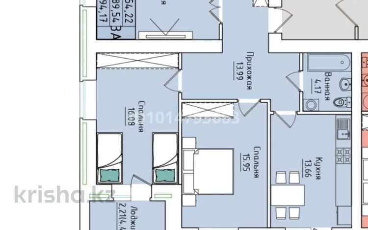 3-комнатная квартира · 95 м² · 8/9 этаж, Кенесары 64 за ~ 33 млн ₸ в Кокшетау — фото 2