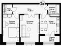 2-бөлмелі пәтер · 67.07 м² · 7/9 қабат, Нажимеденова — A426, бағасы: 35.6 млн ₸ в Астане, Сарайшык р-н — фото 3