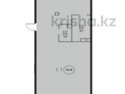 2-комнатная квартира · 94.8 м² · 1/3 этаж, Мкр. Мирас за ~ 172 млн ₸ в Алматы, Бостандыкский р-н