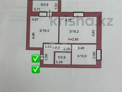 2-комнатная квартира, 58 м², 4/9 этаж, Ауельбекова 33/2 — центр / документы на руках за 16.8 млн 〒 в Кокшетау