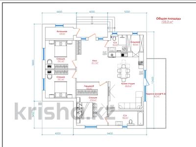 Отдельный дом • 4 комнаты • 133.3 м² • 6 сот., Толоконникова 40 за 80 млн 〒 в Алматы, Ауэзовский р-н