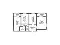 3-бөлмелі пәтер · 81.6 м² · 6/9 қабат, Микрорайон Береке 51, бағасы: 42.5 млн ₸ в Костанае — фото 3