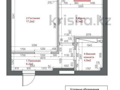 1-комнатная квартира, 39 м², 9/9 этаж, Казыбек Би 9/3 за 20 млн 〒 в Астане, Есильский р-н