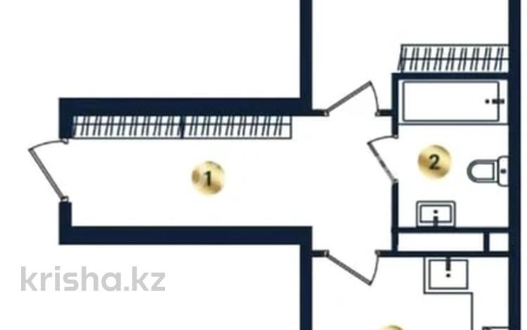1-комнатная квартира · 48.39 м² · 5/9 этаж, мкр Кайрат, Сыбызғы 100 за 24.8 млн ₸ в Алматы, Турксибский р-н — фото 19