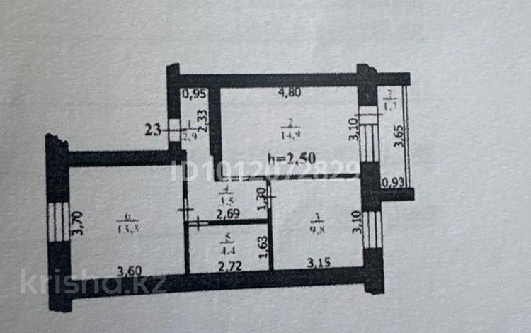 2-комнатная квартира · 51 м² · 1/5 этаж, Мухита 128/1 — Между Алем плазой и КазИИТУ за 17.5 млн ₸ в Уральске — фото 2