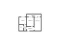 2-комнатная квартира · 53.9 м² · 3/10 этаж, 6-й микрорайон 2 за 25.5 млн ₸ в Костанае — фото 16