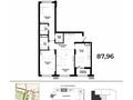 3-комнатная квартира · 88 м², Р. Кошкарбаева 30 — СКИДКА за ~ 55 млн ₸ в Астане, Сарайшык р-н