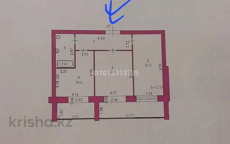 2-комнатная квартира · 100 м² · 9/9 этаж, Маресьева 4 — Каратаева за 26 млн ₸ в Актобе — фото 2