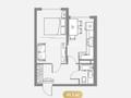 2-комнатная квартира · 41.2 м² · 2/9 этаж, мкр Шугыла 342/1 за ~ 21.2 млн ₸ в Алматы, Наурызбайский р-н — фото 2