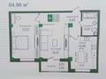 2-бөлмелі пәтер · 68 м² · 3/9 қабат, Е-779 32, бағасы: 31.5 млн ₸ в Астане, Есильский р-н — фото 6