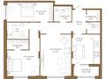 3-комнатная квартира · 100.9 м² · 18/18 этаж, Достык 8/2 за ~ 70.3 млн ₸ в Астане