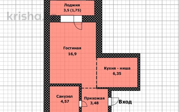 1-комнатная квартира · 32 м² · 9/10 этаж, Кошкарбаева 60В — Жанибекова за 17.3 млн ₸ в Астане, Сарайшык р-н — фото 2