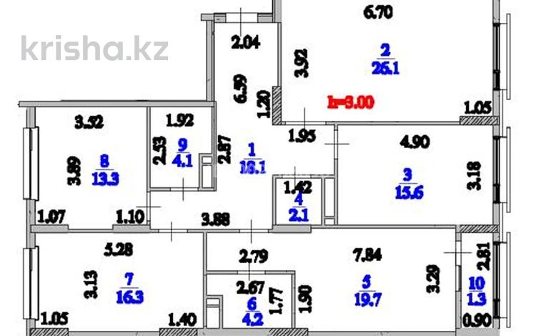 4-бөлмелі пәтер · 120.05 м² · 6/9 қабат, Бухар жырау 57/6 — Толе би, бағасы: 89 млн ₸ в Астане, Есильский р-н — фото 12