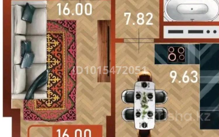 1-комнатная квартира · 40 м² · 5/14 этаж, Сафуан Шаймерденов 1 за 18.1 млн ₸ в Астане, Сарайшык р-н — фото 2