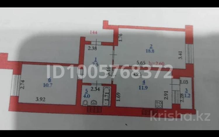 2-бөлмелі пәтер · 54 м² · 2/9 қабат, жилой массив Есет Батыр 14в, бағасы: 16.5 млн 〒 в Актобе — фото 2