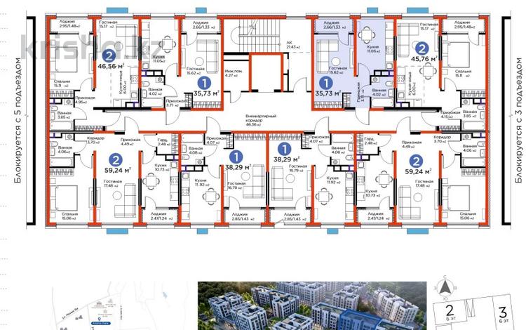 1-бөлмелі пәтер · 36 м² · 3/6 қабат, дарабоз, бағасы: 28.5 млн ₸ в Алматы, Алатауский р-н — фото 2