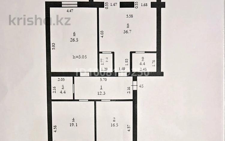 3-комнатная квартира · 124.9 м² · 6/9 этаж, проспект Абилкаир-хана 60 за 55 млн ₸ в Актобе — фото 2