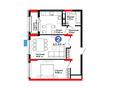 2-комнатная квартира · 63.65 м², ул. Улы Дала, 10 за ~ 35.5 млн 〒 в Астане, Нура р-н — фото 3