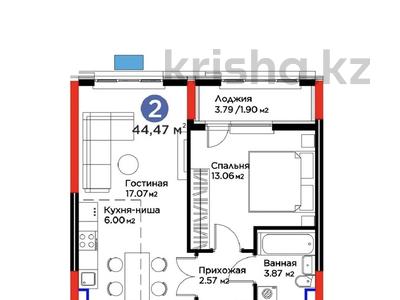 2-бөлмелі пәтер · 44.5 м² · 2/14 қабат, Е 915 19, бағасы: 27 млн ₸ в Астане, Есильский р-н