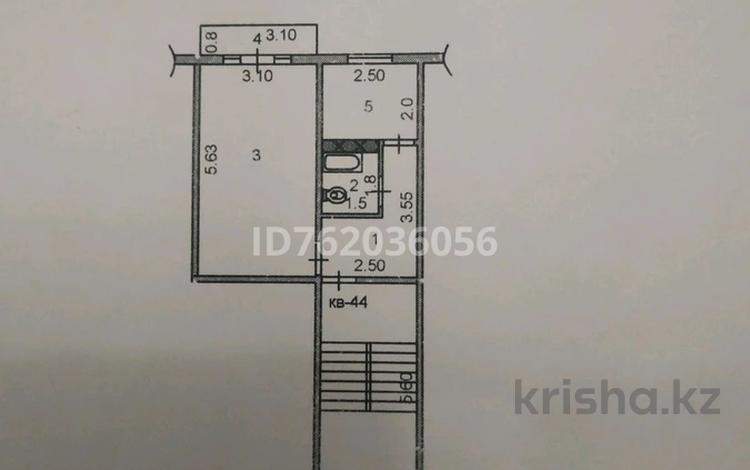 1-комнатная квартира · 31 м² · 5/5 этаж, мкр Восток 14 — школа за 12 млн 〒 в Шымкенте, Аль-Фарабийский р-н — фото 2