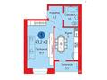 1-комнатная квартира · 43.2 м² · 3/4 этаж, Шапета Коспанова — Старый аэропорт за ~ 10.4 млн ₸ в Уральске — фото 2