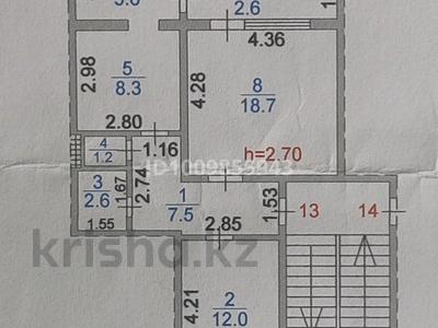2-комнатная квартира · 58 м² · 2/5 этаж, Шаталюка 34 за 16.5 млн ₸ в Сатпаев