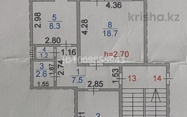 2-комнатная квартира · 58 м² · 2/5 этаж, Шаталюка 34 за 16.5 млн ₸ в Сатпаев — фото 8