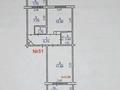 2-комнатная квартира, 53.4 м², 3/5 этаж, Микрорайон Алатау 47 — Рядом школа 43 за 14 млн 〒 в Таразе