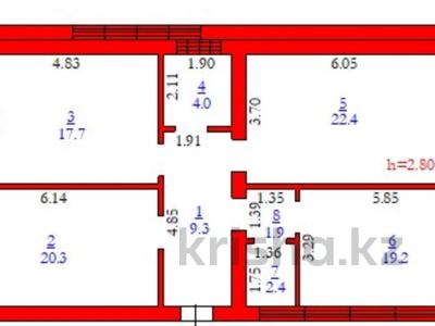 3-комнатная квартира · 97.2 м² · 3/6 этаж, мкр. Алтын орда, Молдагулова 74 за 32 млн ₸ в Актобе