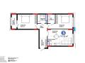 3-бөлмелі пәтер · 77.13 м² · 6/9 қабат, Сагадат Нурмагамбетов 15, 16, бағасы: 68 млн ₸ в Астане, Сарайшык р-н