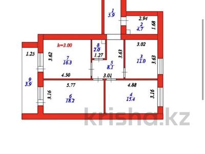 3-комнатная квартира · 87 м² · 8/10 этаж, Алихан Бокейхан 13 за ~ 55.6 млн ₸ в Астане, Есильский р-н