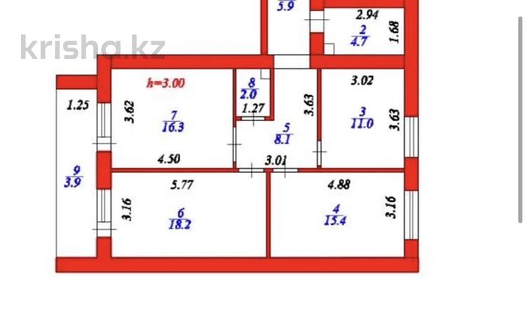 3-комнатная квартира · 87 м² · 8/10 этаж, Алихан Бокейхан 13 за ~ 55.6 млн ₸ в Астане, Есильский р-н — фото 2