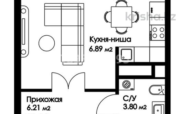 1-комнатная квартира, 31 м², 5/9 этаж, Ахмет Байтурсынулы 46 за 12 млн 〒 в Астане, Алматы р-н — фото 2