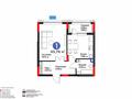 1-комнатная квартира · 45.76 м² · 2/9 этаж, Е-899 3/1 за 38 млн ₸ в Астане, Нура р-н
