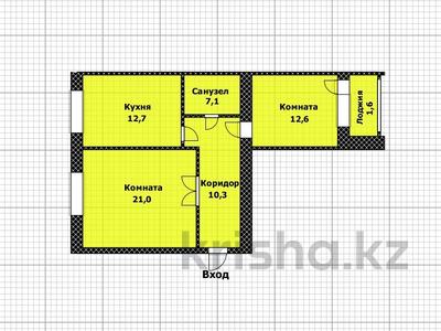 2-комнатная квартира, 62 м², 2/5 этаж, Лепсы 42/1 за 22.5 млн 〒 в Астане, Алматы р-н