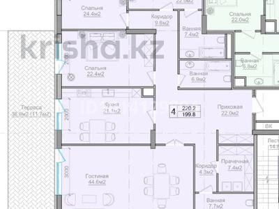 4-бөлмелі пәтер · 220.2 м² · 1/3 қабат, Горный Гигант ш/а. 151/1, бағасы: 380 млн ₸ в Алматы, Медеуский р-н