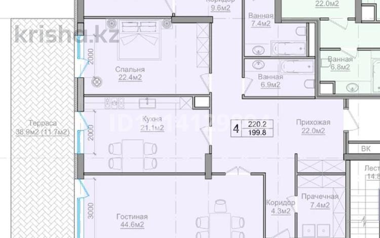 4-бөлмелі пәтер · 220.2 м² · 1/3 қабат, Горный Гигант ш/а. 151/1, бағасы: 380 млн ₸ в Алматы, Медеуский р-н — фото 4