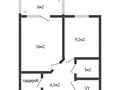 1-бөлмелі пәтер · 40 м² · 8/9 қабат, Герасимова 8, бағасы: 19.1 млн ₸ в Костанае — фото 2