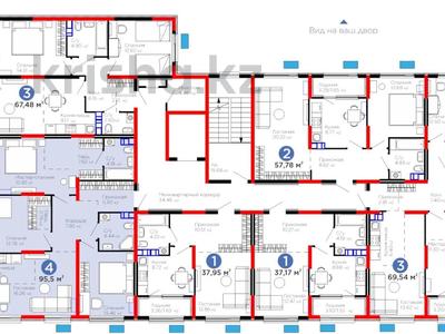 4-бөлмелі пәтер · 95.5 м² · 5/6 қабат, Тараз 8/1, бағасы: ~ 49.7 млн ₸ в Алматы, Турксибский р-н