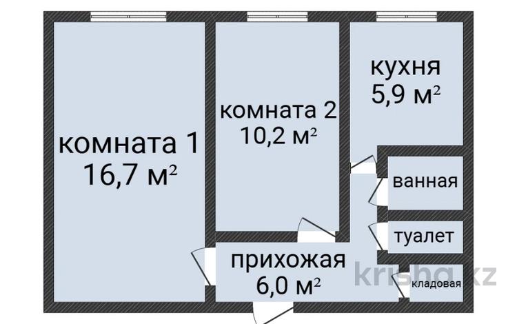2-комнатная квартира · 43.5 м² · 1/5 этаж, Шаяхметова 171 за 17 млн ₸ в Костанае — фото 2