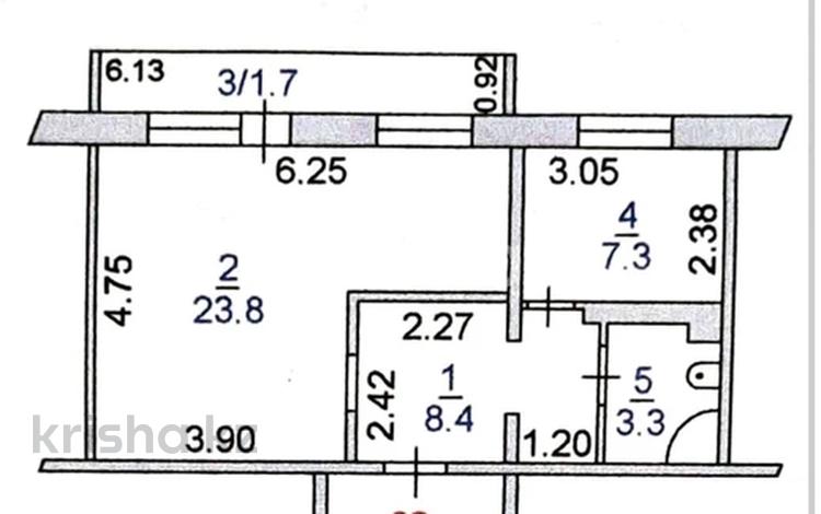 1-комнатная квартира · 44.5 м² · 3/5 этаж, Павлова — абая павлова за 20 млн 〒 в Костанае — фото 2