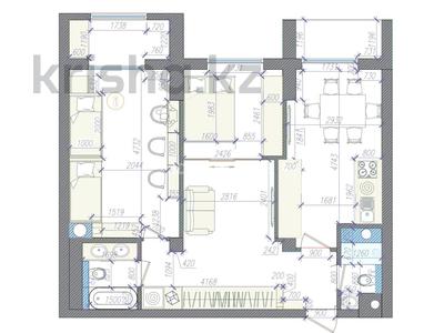2-бөлмелі пәтер · 71 м² · 4/5 қабат, Көктөбе ш/а., Сагадат Нурмагамбетова 142, бағасы: 120 млн ₸ в Алматы, Медеуский р-н